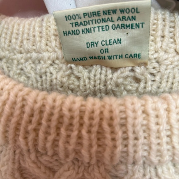 Mens Janette Murray Handknit Fisherman Sweater - Picture 4 of 6